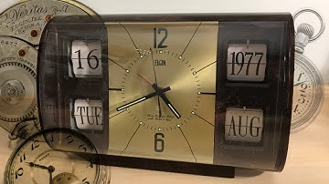 The Elgin Alarm Calendar Clock with Month and Year