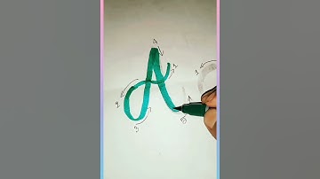 tutorial letter A! #calligraphymasters #handlettering #moderncalligraphy #youtubeshorts