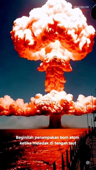 Inilah yang terjadi ketika bom Atom meledak di Laut. #facts #bomatom