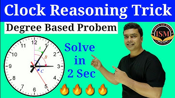 Clock Degree Reasoning Tricks | Clock Angle Short Trick | clock angle formula |Clock Reasoning Trick