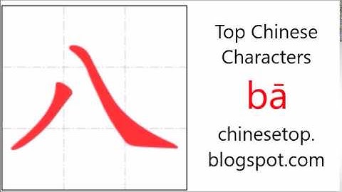 汉字[八]的笔顺