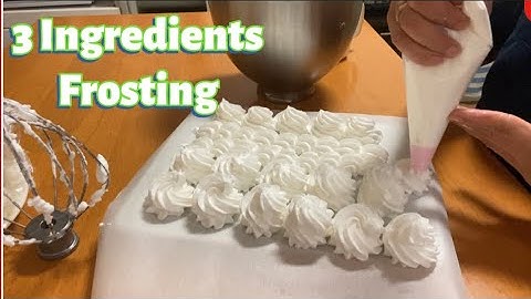 3 INGREDIENTS ONLY//SUPER STABLE SWISS MERINGUE  FROSTING|| NO BUTTER RECIPE