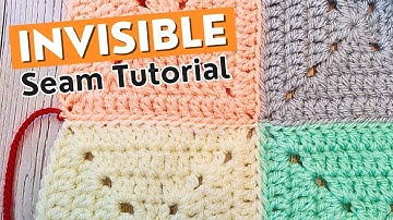 How to Join Granny Squares with an INVISIBLE Seam (Mattress / Ladder Stitch Tutorial)