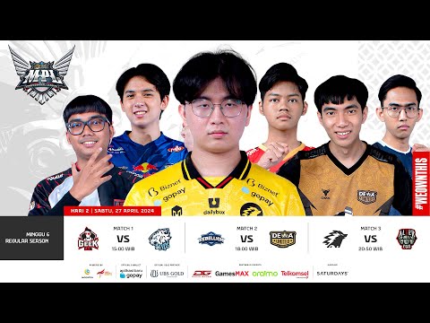 🔴 LIVE | MPL ID S13 | Regular Season | Hari 2 Minggu 6