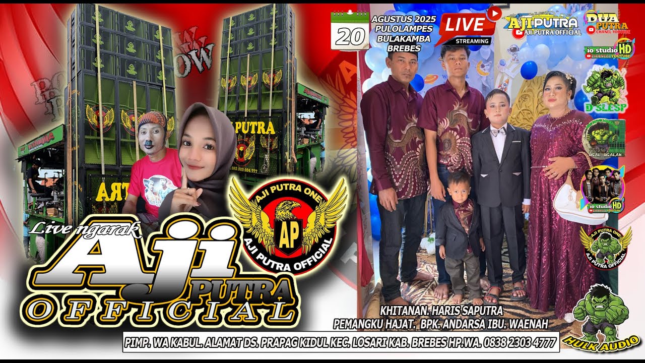 🔴LIVE BUROK DANGDUT || AJI PUTRA || DS PULOGADING PULOLAMPES BULAKAMBA BREBES 20 AGUSTUS 2025