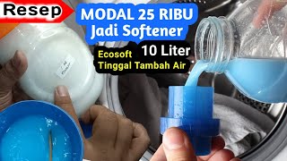 Tutorial Cara membuat softener pelembuat dan pewangi baju murah dan lengkap dengan pembuatanya