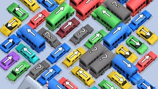 Car Jam Level 63 Game Walkthrough || Bus Out - Bus Jam Puzzle Game