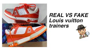 Louis Vuitton Archlight sneakers real vs fake. How to spot counterfeit Loui  V footwear 