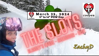 Ski Cooper, The Slots, March 25, 2024  #powderski  #skiing #colorado  #mountains  #snow  #leadville
