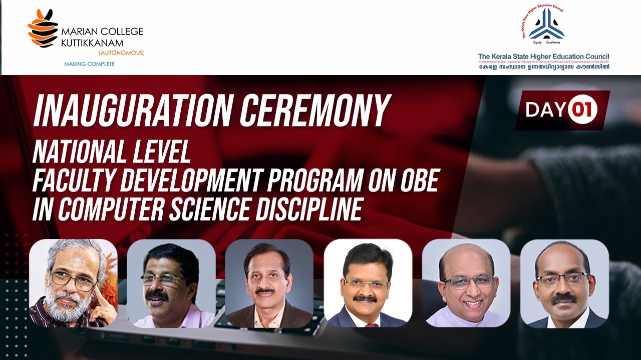 Inauguration Ceremony | FDP on Outcome Based Education in Computer ...