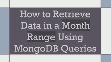 How to Retrieve Data in a Month Range Using MongoDB Queries
