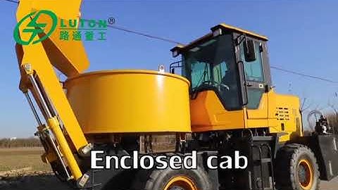 LUTON self loading concrete mixer truck with pan mixer, fast operation  SUSAN