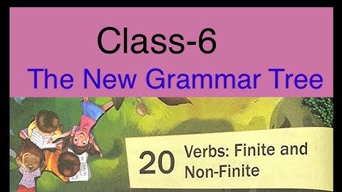Verbs: finite and non-finite/ The New grammar Tree/Class-6 / Answers and Question