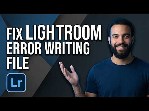 How To Fix Lightroom Error Writing File (2026 Easy Guide)