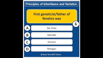 Principle of Inheritance and Variation Mcq | NEET 2022 Most important mcq | class 12th  chapter 5
