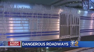 Snow, Ice Hit Long Island Especially Hard
