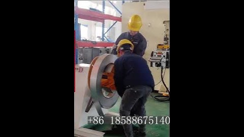 How to load a steel strip coil to the manual decoiler#decoiler #uncoiler