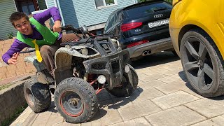 Mr. Joe on Audi Q3 Arrived at GAREGE VS broken QUAD BIKE 13+