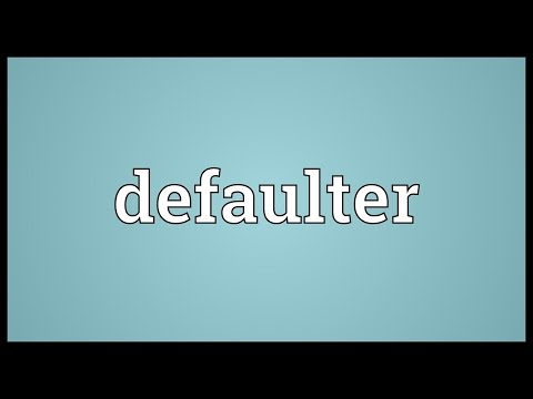 Header of defaulter