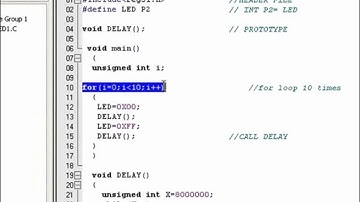 for loop handling Embedded C