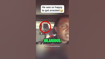 He THANKED the Officer for ARRESTING Him!! 🤣🚔