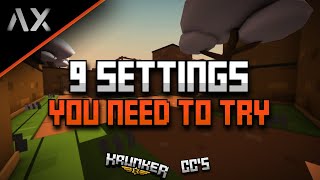 9 OF THE BEST CONTENT CREATOR SETTINGS YOU NEED TO TRY!! | [ax] [Krunker]