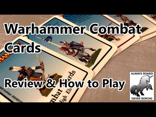 Warhammer Combat Cards (Citadel Combat Cards) - A Retro Review