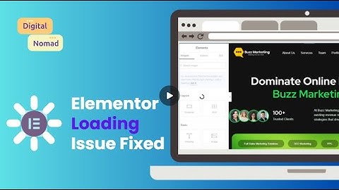 Fix Elementor Loading Issue in Seconds | Quick Solution for Stuck Elements Tab  #elementor #website