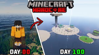 I Survived 100 Days In Ocean Only World in Minecraft Hardcore...