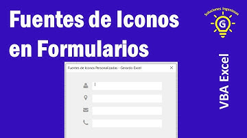 Fuentes de Iconos Personalizadas para Formularios con VBA Excel