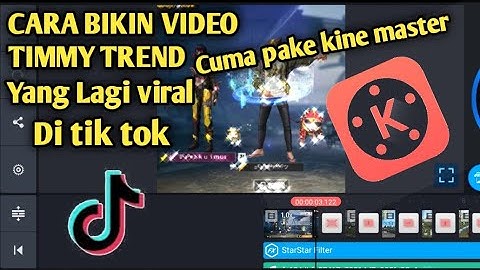 |TUTORIAL CARA EDIT VIDEO Aesthetic Bling Timmy trend [FREE FIRE] KINE MASTER|