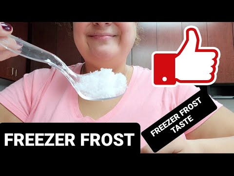 ASMR ICE EATING /FREEZER FROST/ 氷を食べる/FREEZER FROST TASTE