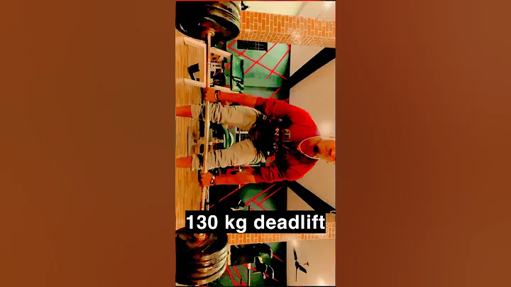 4 month deadlift result 130 KG gym shorts #gym #deadlift #shorts