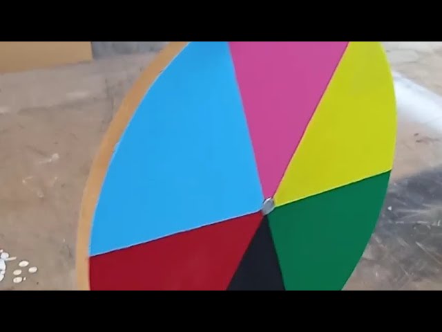 Ruleta multicolores didáctica ,en madera y triplay de - Servicio de  carpintería y electricidad Madera y voltaje