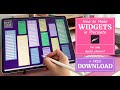 How to make WIDGETS for ANY digital planner - DIY PROCREATE Tutorial + FREE DOWNLOAD