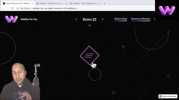 Daily Interaction #22 | Menu Trigger Animation on Hover | WebDev For You | Made in Webflow