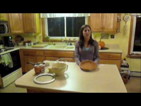 Alicia Rossman Cooking Gingersnap Pumpkin Pie with Pralines