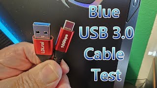 Testing the Blue USB Connection for speed.