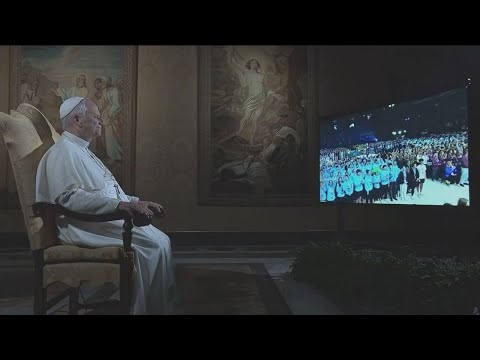 POPE Leo Sits Down To Talk With Thousands Of Young AMERICANS