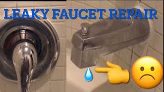 MOEN BATHTUB FAUCET DRIPPING &WASTING WATER HOW TO REPAIR A LEAKING SINGLE HANDLE BATH/SHOWER FAUCET by DIY Dan 133 views 2 months ago 12 minutes