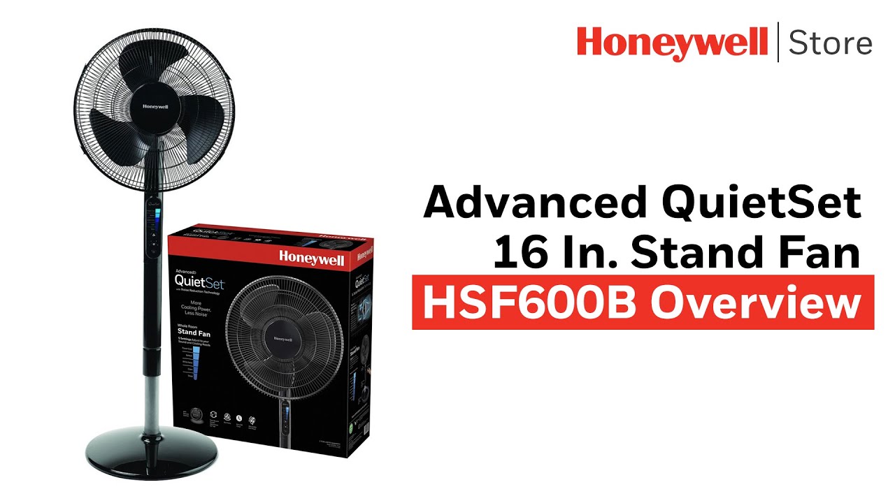 Honeywell HSF600B Advanced QuietSet 16" Stand Fan -Black, honeywell fans,  floor fans. | Honeywell Store