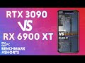Rtx 3090 vs rx 6900 xt nvidia vs amd  benchmark shorts