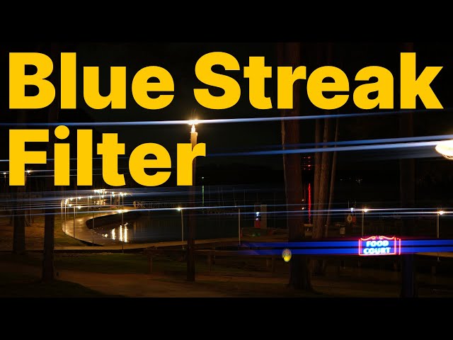 Blue Streak Effect Filter  Is this really an anamorphic flare filter? 