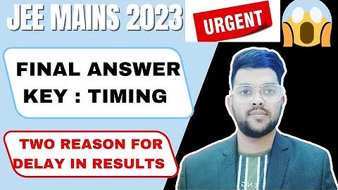 Jee mains 2023 Final answer key lastest update ✅ | When the result will be announced #results #jee
