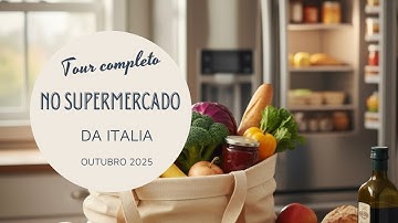Supermercado na Itália tour completo. Outubro de 2025 
