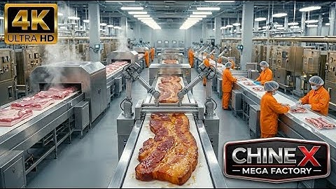 Inside a Modern Bacon Factory: From Fresh Pork Belly to Crispy Smoked Bacon (Full Process)