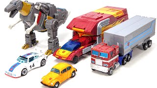 Transformers Autobots Optimus Prime Rodimus Prime Grimrock Bumblebee Jazz Vehicle car Robot Toys