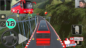 Impossible Bus driving game walkthrough bus racing game #19