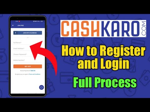 How to register in Cashkaro || Sign in and login in Cashkaro || Cashkaro app me login kaise Karen ||