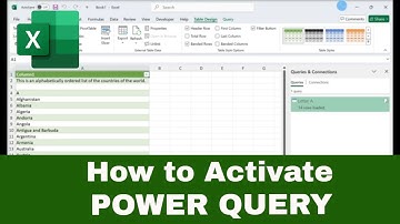 How to Activate POWER QUERY in Excel (Step-by-Step)